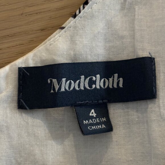 Modcloth "In the Key of Chic" Musical Score Dress in Black and Cream - Picture 10 of 12